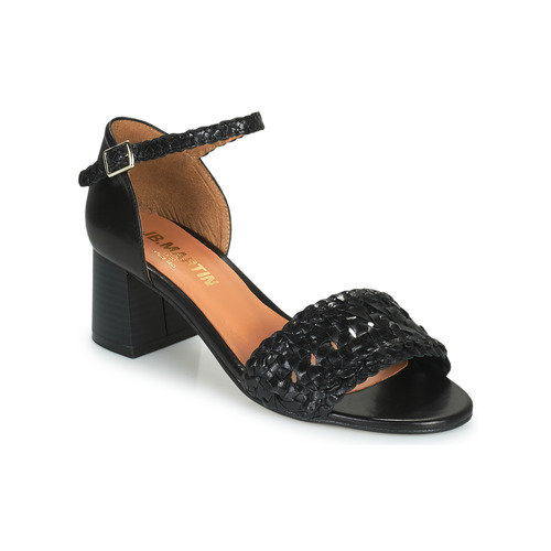 Shoes Women Sandals JB Martin SALSA Leather / Tresse / Black
