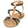 Shoes Women Sandals JB Martin ALICIA Veal / Camel / Black
