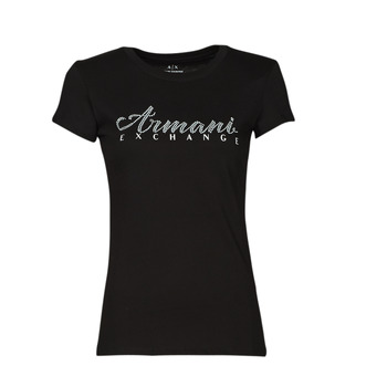material Women short-sleeved t-shirts Armani Exchange 8NYT91 Black