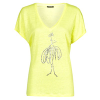 material Women short-sleeved t-shirts One Step MANON Yellow
