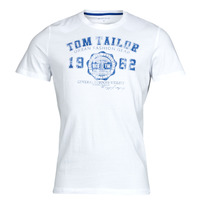 Clothing Men short-sleeved t-shirts Tom Tailor 1008637 White