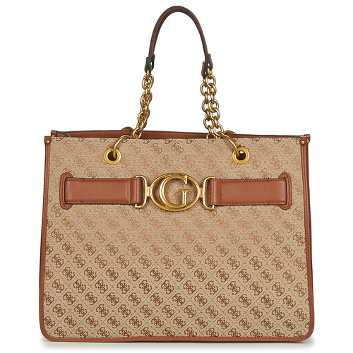 Bags Women Shopper bags Guess AILEEN TOTE Brown / Cognac