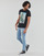 material Men short-sleeved t-shirts Deeluxe RINGO TS M Black / Multicolour