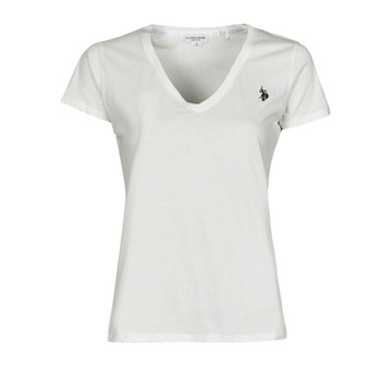 Clothing Women short-sleeved t-shirts U.S Polo Assn. BELL 51520 EH03 White