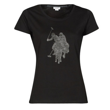 Clothing Women short-sleeved t-shirts U.S Polo Assn. CRY 51520 SHOB Black