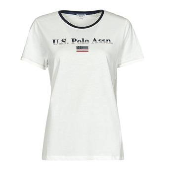 Clothing Women short-sleeved t-shirts U.S Polo Assn. LETY 51520 CPFD White