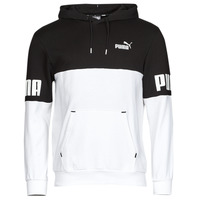 material Men sweaters Puma PUMA POWER COLORBLOCK HOODIE TR Black / White