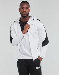material Men sweaters Puma EVOSTRIPE FULL-ZIP HOODIE White / Black