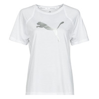 material Women short-sleeved t-shirts Puma EVOSTRIPE TEE White