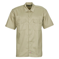 material Men short-sleeved shirts Dickies WORK SHIRT SS REC Kaki