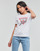 material Women short-sleeved t-shirts Guess SS CN ICON TEE White