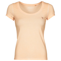 material Women short-sleeved t-shirts Guess ES SS GUESS R4 SCOOPNECK TEE Pink