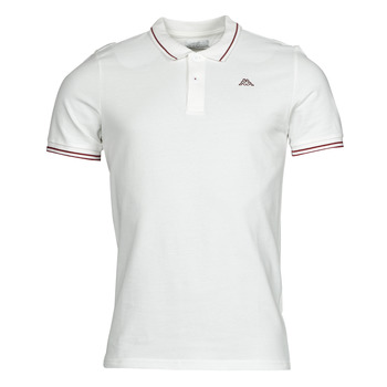 material Men short-sleeved polo shirts Kappa EZIO White / Red