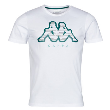 material Men short-sleeved t-shirts Kappa GALINA White / Blue
