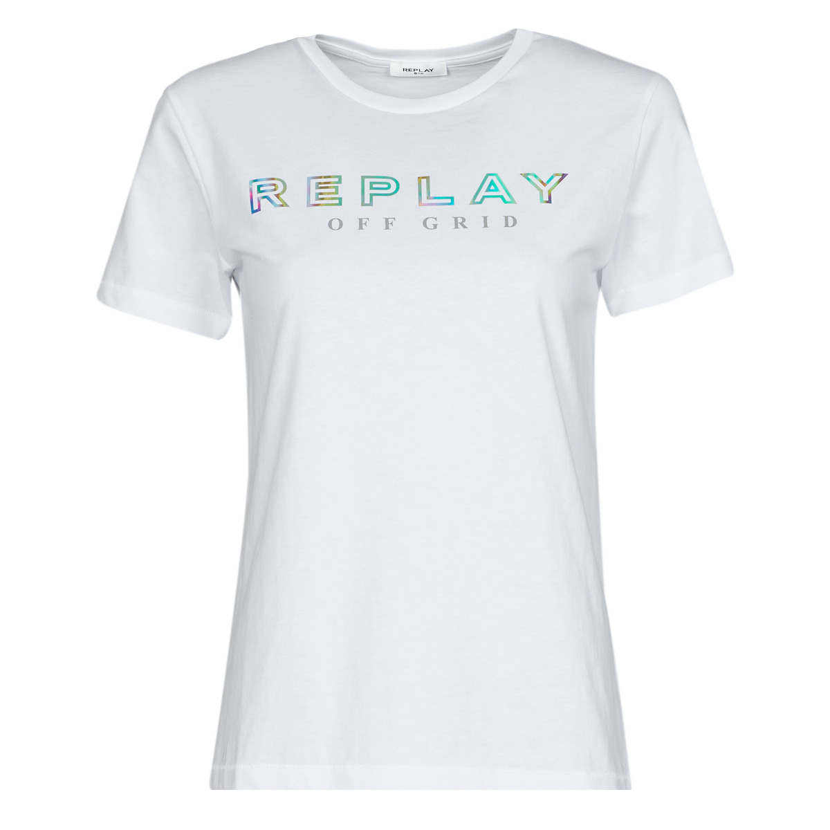 Replay W3318C White - Fast delivery | Spartoo Europe ! - Clothing  short-sleeved t-shirts Women 43,20 €