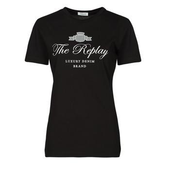 Clothing Women short-sleeved t-shirts Replay W3572A Black