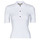 material Women short-sleeved polo shirts MICHAEL Michael Kors BUTTON POLO SWEATER White