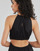 material Women Long Dresses MICHAEL Michael Kors HALTER CTN MIDI DRESS Black