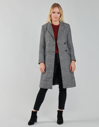 material Women coats Betty London PIXIE Black / Grey