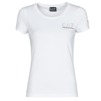 Clothing Women short-sleeved t-shirts Emporio Armani EA7 TROLOPA White