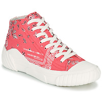 Shoes Women High top trainers Kenzo TIGER CREST HIGH TOP SNEAKERS Pink