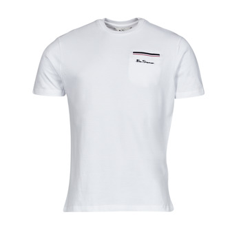 material Men short-sleeved t-shirts Ben Sherman PIQUE POCKETT White