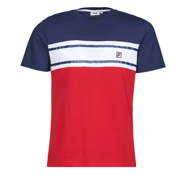 material Men short-sleeved t-shirts Fila BOISE Marine / Red