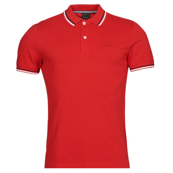 Clothing Men short-sleeved polo shirts Geox M1210A-T2649 Red