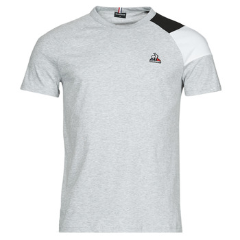 material Men short-sleeved t-shirts Le Coq Sportif TRI Tee SS N°1 M Grey