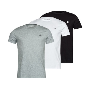 Clothing Men short-sleeved t-shirts Timberland SS BASIC JERSEY X3 White / Grey / Black
