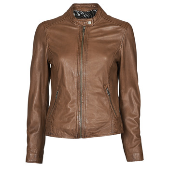 material Women Leather jackets / Imitation leather Oakwood KARINE Cognac