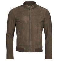Clothing Men Leather jackets / Imitation leather Oakwood FILIP Brown