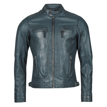 Clothing Men Leather jackets / Imitation leather Oakwood CASEY Blue