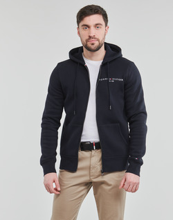 material Men sweaters Tommy Hilfiger TOMMY LOGO ZIP THROUGH Marine