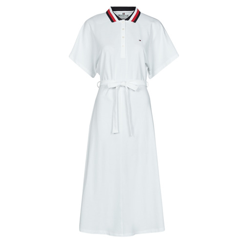 Voorbijgaand Verbergen Kameel Tommy Hilfiger GBL STP FLARE MIDI POLO DRESS SS White - Fast delivery |  Spartoo Europe ! - Clothing Short Dresses Women 114,40 €
