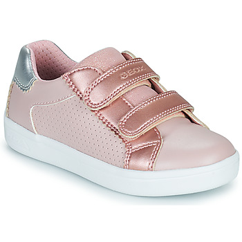 Shoes Girl Low top trainers Geox J DJROCK GIRL D Pink