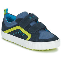 Shoes Boy Low top trainers Geox J ALONISSO BOY Blue / Yellow