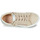 Shoes Girl Low top trainers Geox JR KILWI GIRL Beige / Silver