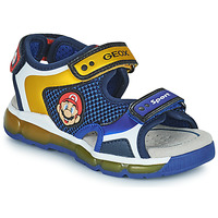 Shoes Boy Sandals Geox J SANDAL ANDROID BOY Blue / Yellow / Red