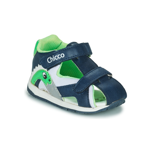 Shoes Boy Sandals Chicco GARRISON Blue / Green
