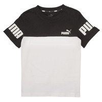 material Boy short-sleeved t-shirts Puma PUMA POWER TEE Black / White