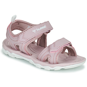 Shoes Girl Sports sandals hummel SANDAL SPORT JR Pink