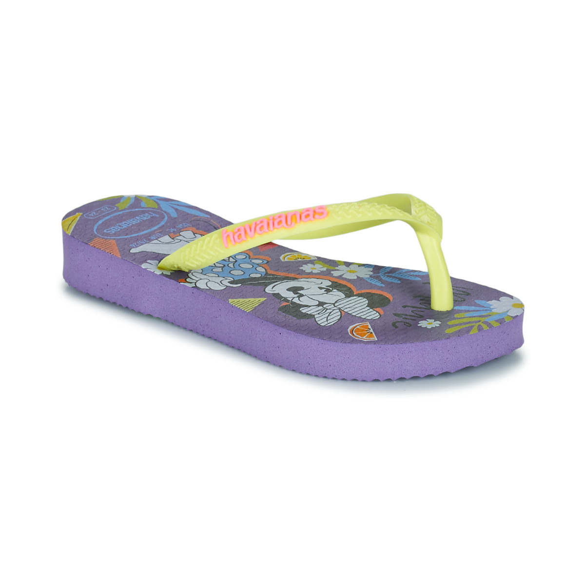 Shoes Girl Flip flops Havaianas KIDS DISNEY COOL Violet