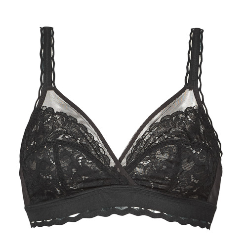 PLAYTEX COEUR CROISE Black - Fast delivery  Spartoo Europe ! - Underwear  Triangle bras and Bralettes Women 32,00 €