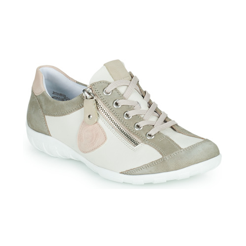 Shoes Women Low top trainers Remonte ROCK White / Green / Pink