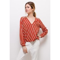 material Women Blouses Fashion brands  Rust