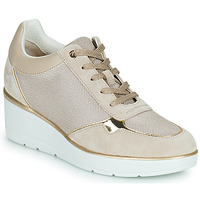 Shoes Women Low top trainers Geox D ILDE Beige / Gold