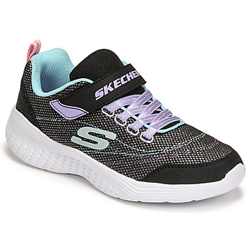 Shoes Girl Low top trainers Skechers SNAP SPRINTS Black / Blue / Violet
