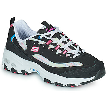 Shoes Women Low top trainers Skechers D'LITES Black / Multicolour
