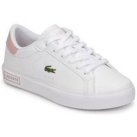 Shoes Girl Low top trainers Lacoste POWERCOURT White